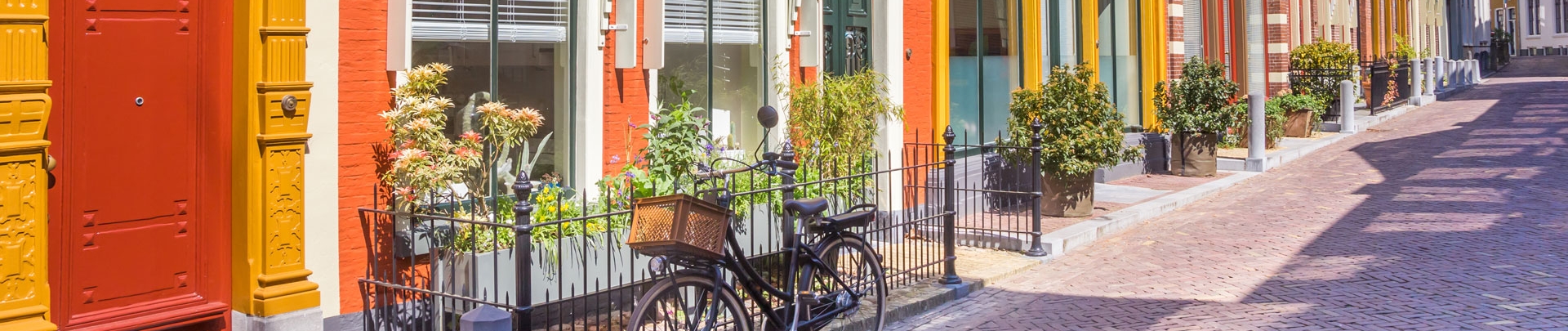 Kleurrijke huizen in het centrum van Leeuwarden